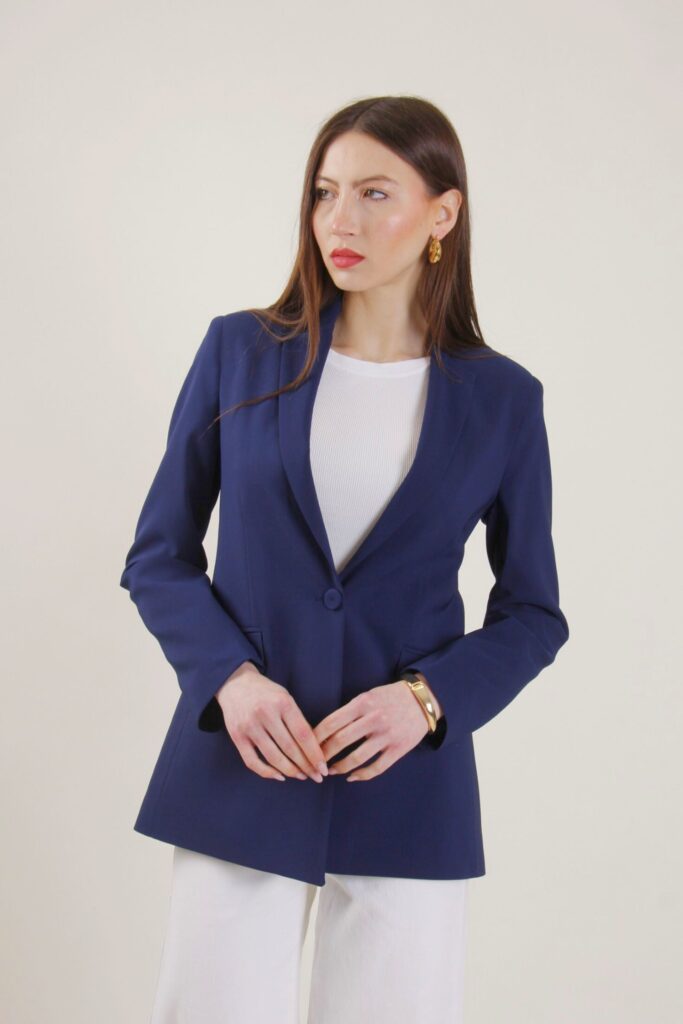 SINGLE-BREASTED STRUCTURED BLAZER 