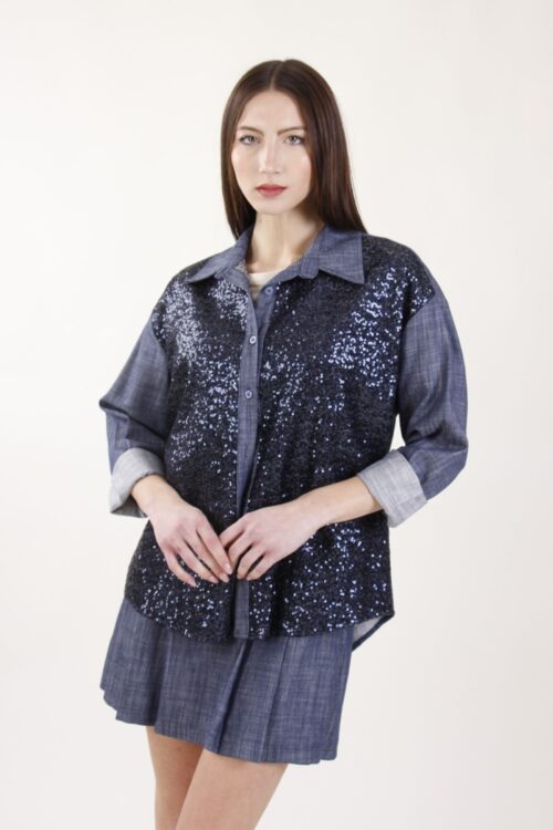 GIACCA CAMICIA CON PAILLETTES