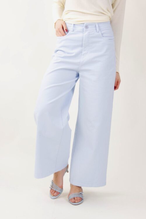PANTALONI A PALAZZO - Ουρανός, S
