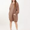FELPA LUNGA OVERSIZE - Mandorla, TU