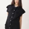 GILET LUNGO IN FELPA - Nero, TU