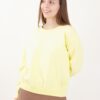 FELPA IN COTONE A MANICHE LUNGHE - Yellow, TU