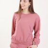 FELPA IN COTONE A MANICHE LUNGHE - Rose, TU
