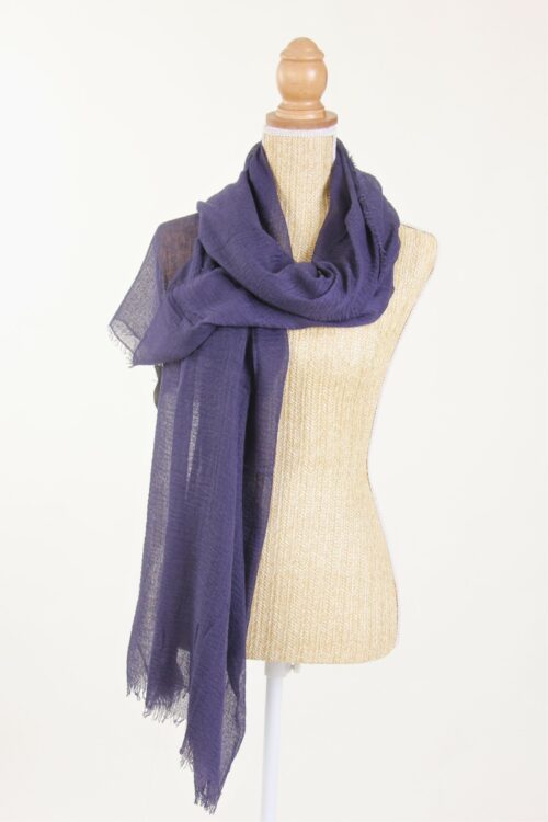 Alternative view of PASHMINA CON BORDI SFRANGIATI