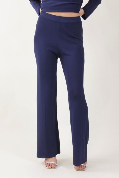 Alternative view of PANTALONI A PALAZZO IN MAGLIA