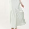GONNA LUNGA SATIN - Sage Green, TU