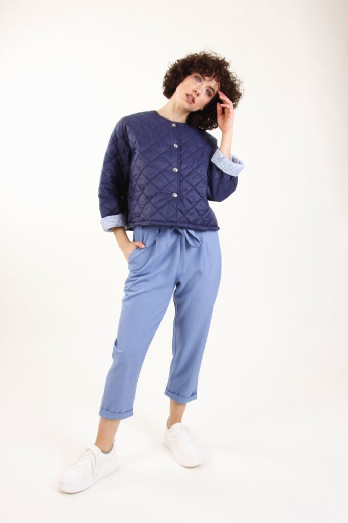 TIE-FRONT TROUSERS 