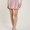 GONNA PANTALONE IN TESSUTO EFFETTO MÉLANGE - Rose, XS