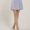 GONNA PANTALONE IN TESSUTO EFFETTO MÉLANGE - Dusty Blue, XS