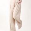 PANTALONI A PALAZZO CON PINCES - Beige, M