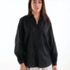 CAMICIA CON MANICHE A PALLONCINO - Black, M