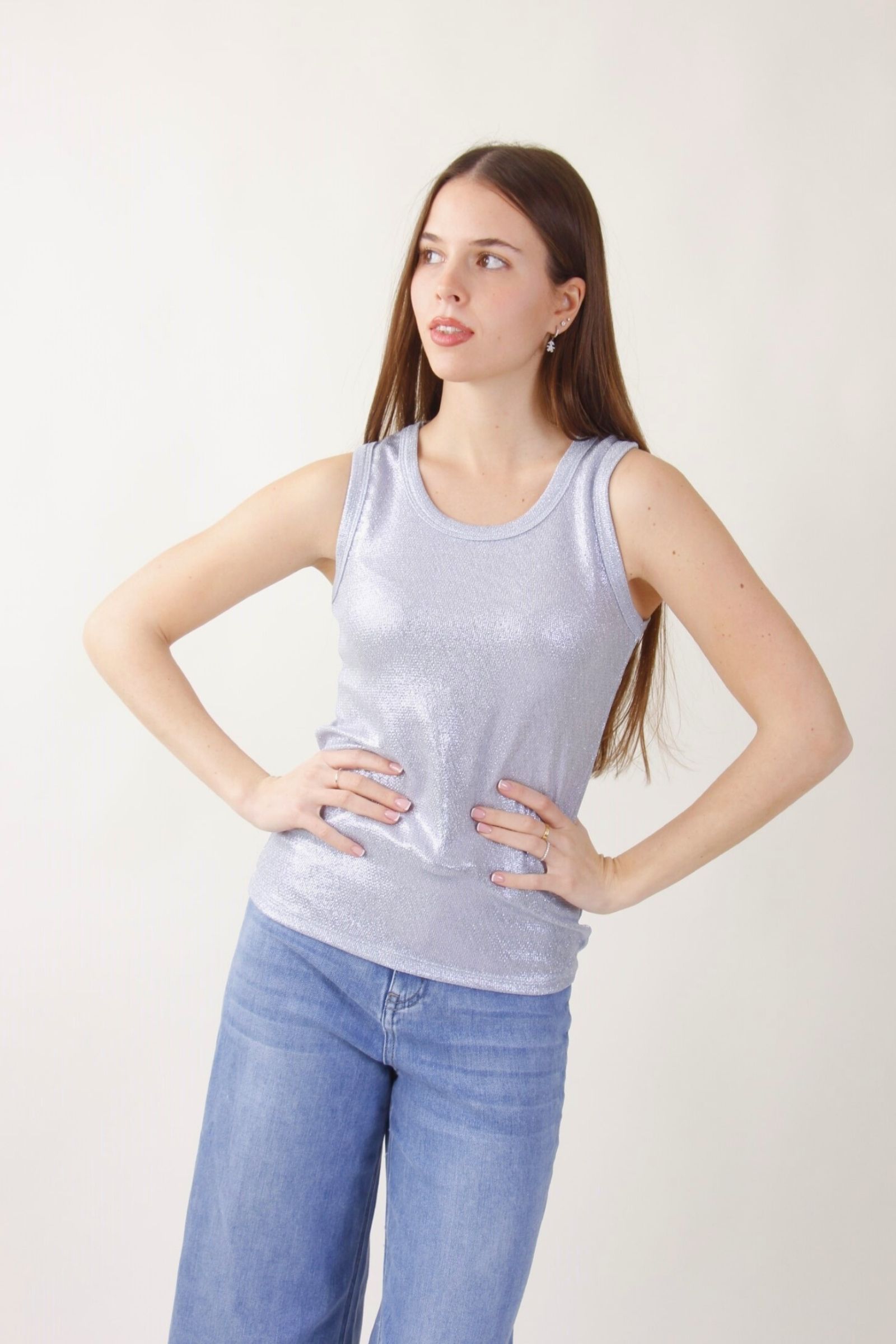 PN0001-90_LILLA CANOTTA CON LUSTRINI - Πασχαλιά, TU