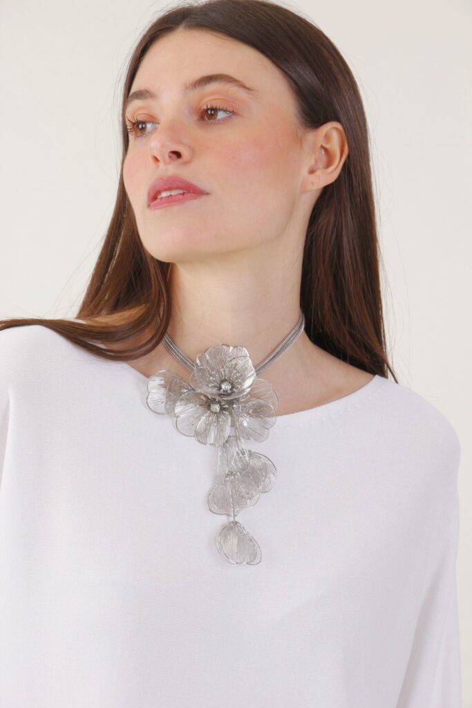 CHOCKER CON MAXI FIORI 
