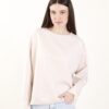 FELPA CON ORLI A TAGLIO VIVO - Beige, TU