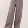 PANTALONI A PALAZZO IN TESSUTO FELPATO - Militare, TU