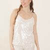 TOP CON PAILLETTES - Panna, TU