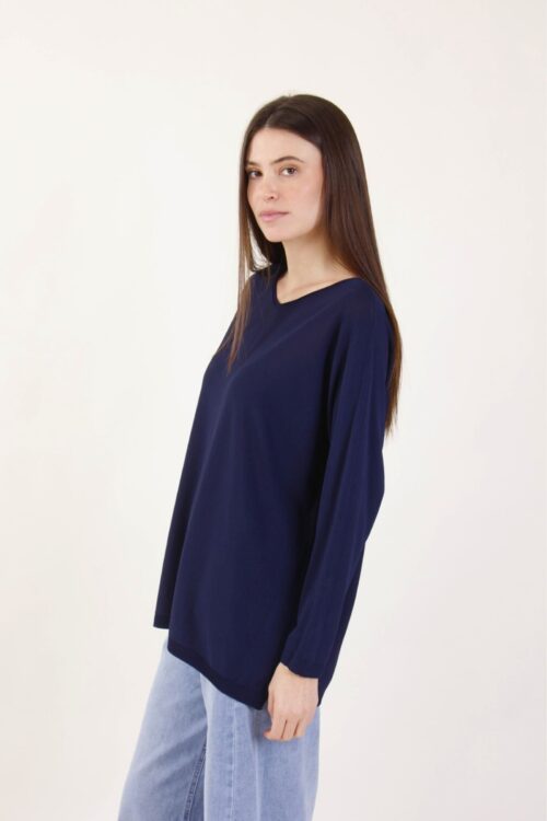 Alternative view of MAGLIA CON CUCITURA A VISTA SULLA SCHIENA