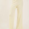 PANTALONI A PALAZZO IN MAGLIA - Giallo, TU