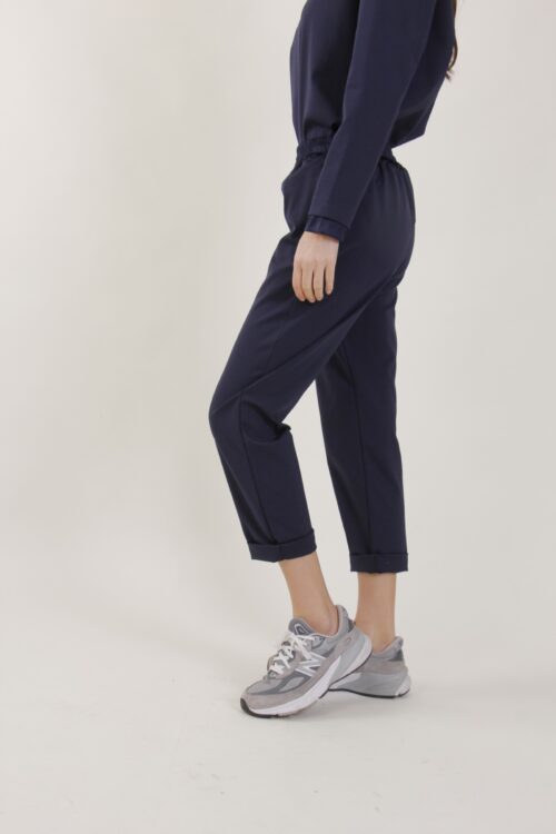 Alternative view of PANTALONI A SIGARETTA CON RIFINITURE IN RASO