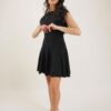 MINIABITO CON GONNA A RUOTA - Black, S