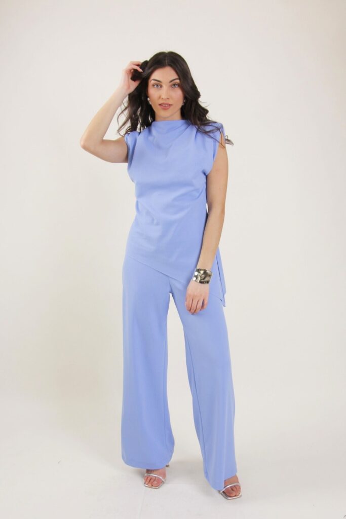 PALAZZO PANTS WITH AN ELASTIC WAISTBAND 