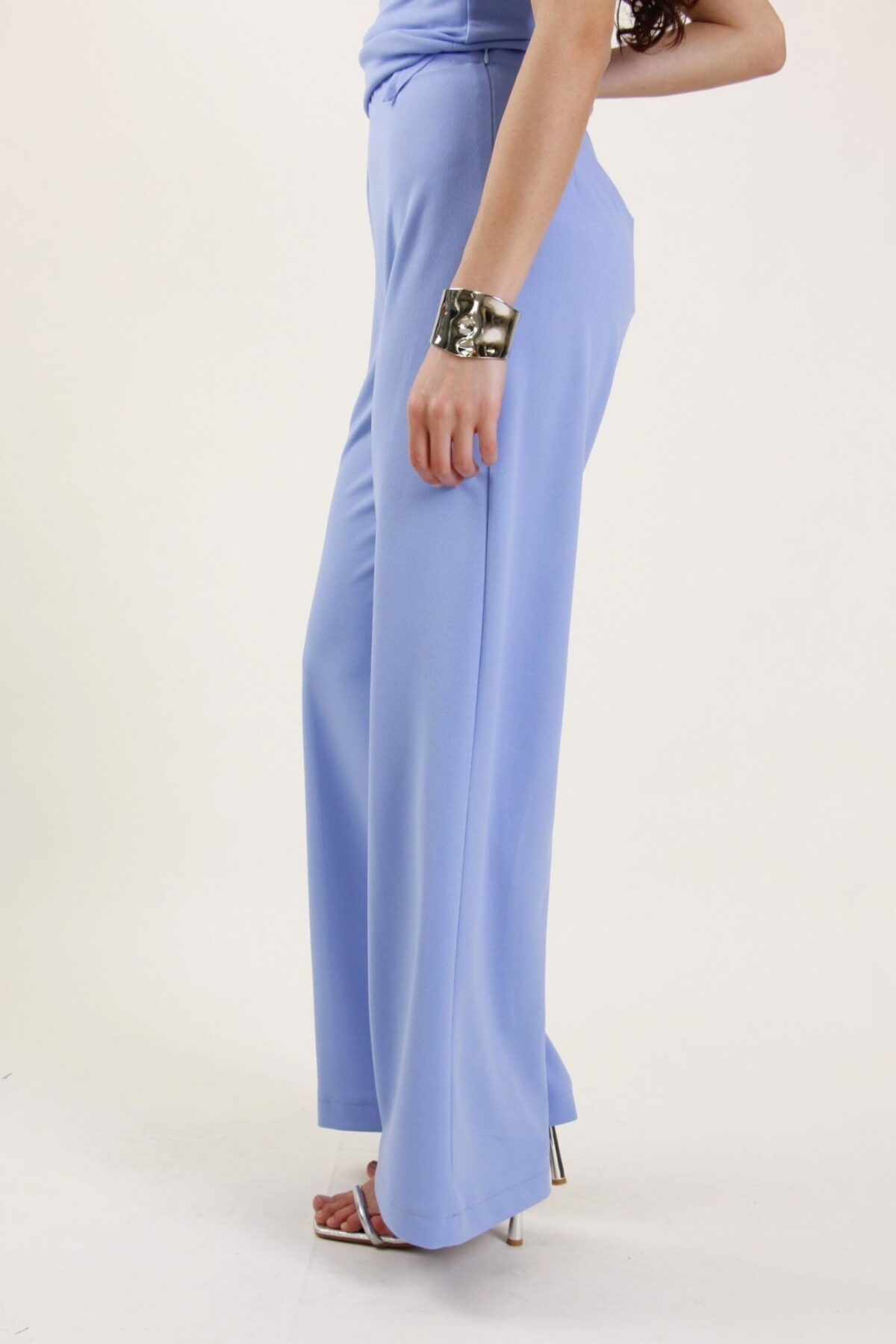 PANTALONI PALAZZO CON ELASTICO IN VITA - Image 3