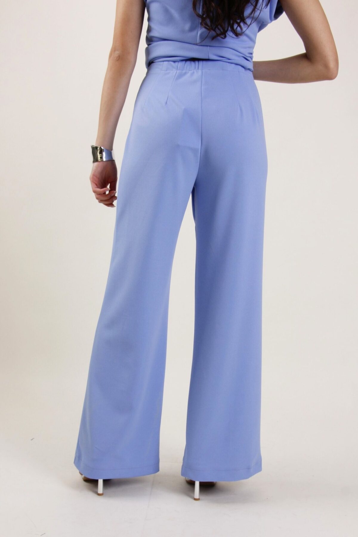 PANTALONI PALAZZO CON ELASTICO IN VITA - Image 4