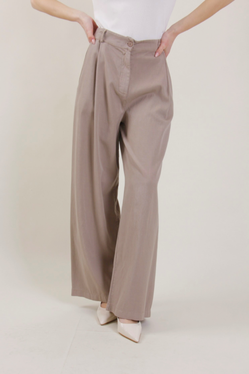 Alternative view of PANTALONE A PALAZZO IN TESSUTO