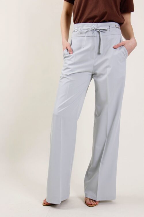 Alternative view of PANTALONI PALAZZO CON LACCI REGOLABILI