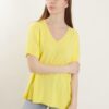 MAGLIA CON SCOLLO A V - Yellow, TU
