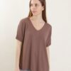 MAGLIA CON SCOLLO A V - Moka, TU