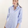 CAMICIA IN POPELINE - Celeste, TU