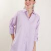 CAMICIA IN POPELINE - Lilla, TU