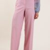PANTALONI ELEGANTI WIDE LEG - Rosa, L