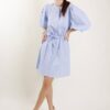 CHEMISIER IN POPELINE - Sky blue, TU