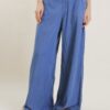 JEANS LEGGERI WIDE LEG BLU SCURO - Denim, M