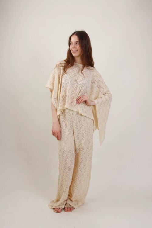 Alternative view of PANTALONI TRAFORATI A PALAZZO