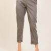 PANTALONI IN POPELINE ALLA CAVIGLIA - Militare, S
