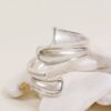 BRACCIALE CON DESIGN SCULTOREO - Argento, TU