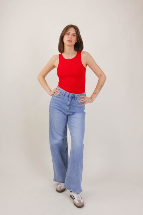 Alternative view of CANOTTA IN VISCOSA A TINTA UNITA