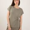 MAGLIA A MANICHE CORTE CON NODO LATERALE - Militare, TU
