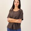 T-SHIRT CON TASCHINA IN TESSUTO EFFETTO STROPICCIATO - Moro, TU