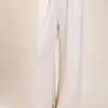 PANTALONI IN TESSUTO EFFETTO STROPICCIATO - Cream, TU