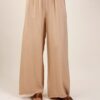 PANTALONI IN TESSUTO EFFETTO STROPICCIATO - Sand, TU