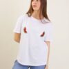 T-SHIRT CON DECORAZIONE ANGURIA IN STRASS - White, TU