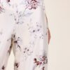 PANTALONI A PALAZZO SATINATI FANTASIA FLOREALE - Burro, TU