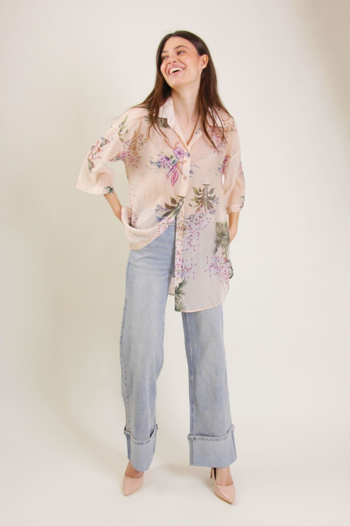 CAMICIA IN LYOCELL FANTASIA FLOREALE