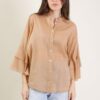 CAMICIA CON MANICHE A BALZE - Rose, TU