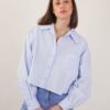 CAMICIA A RIGHE CROPPED - Cielo, TU
