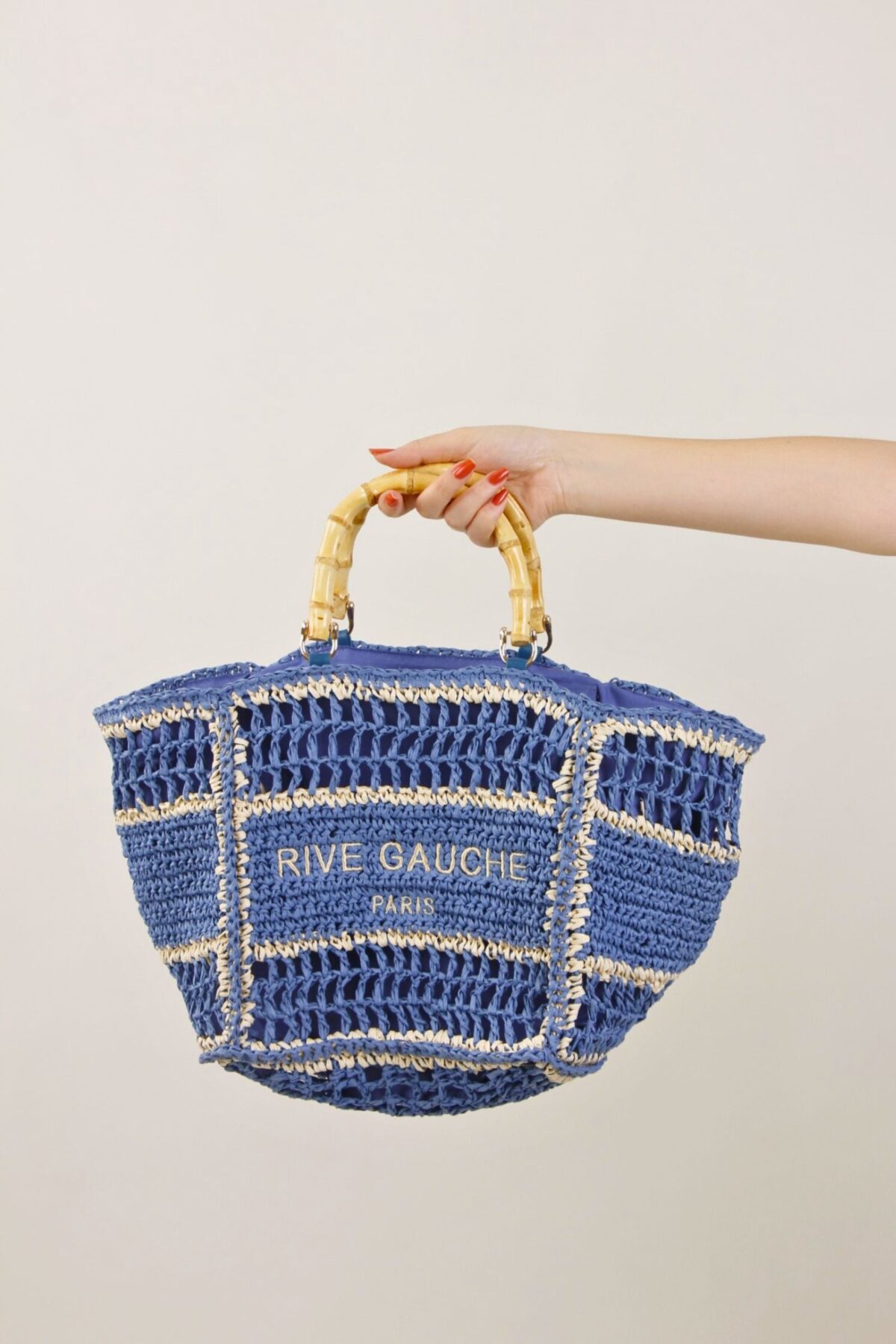 BORSA CON MANICI IN BAMBOO